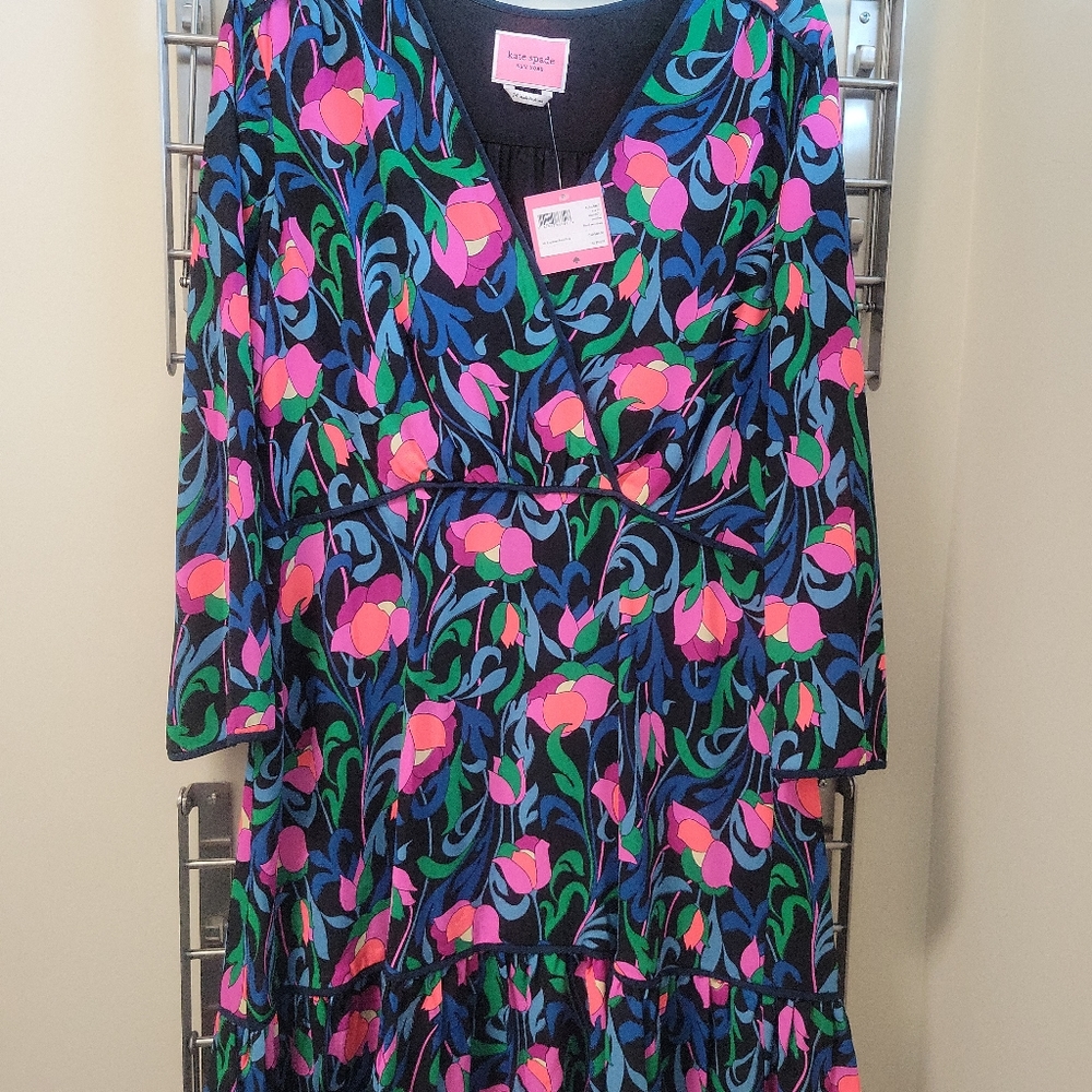 NWT Kate Spade Swirl Summer dress. Size 14